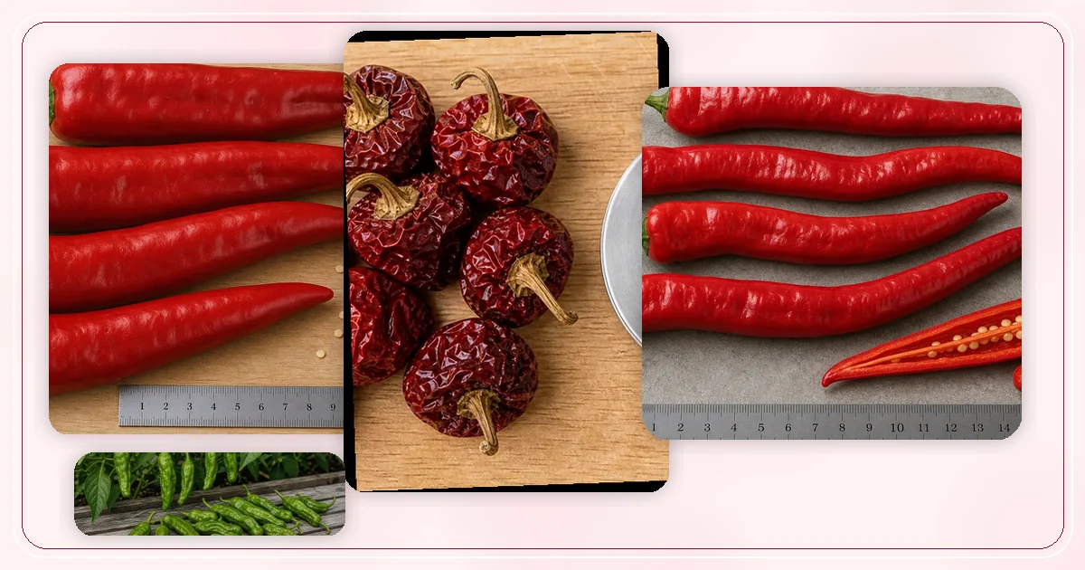 British Peppers hub with route-specific pepper varieties arranged for browsing
