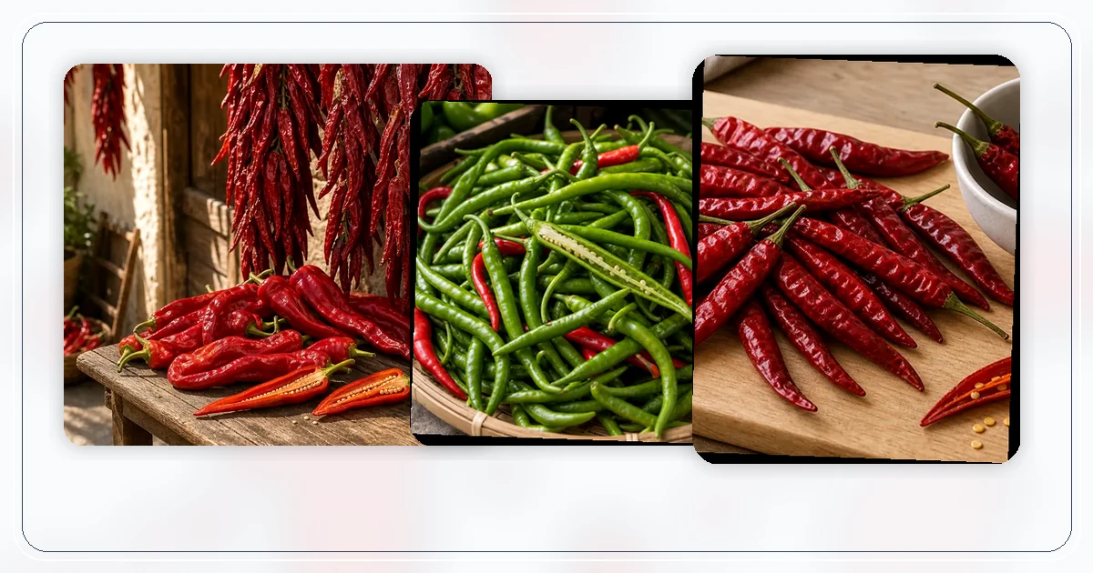 Capsicum annuum Varieties hub with route-specific pepper varieties arranged for browsing