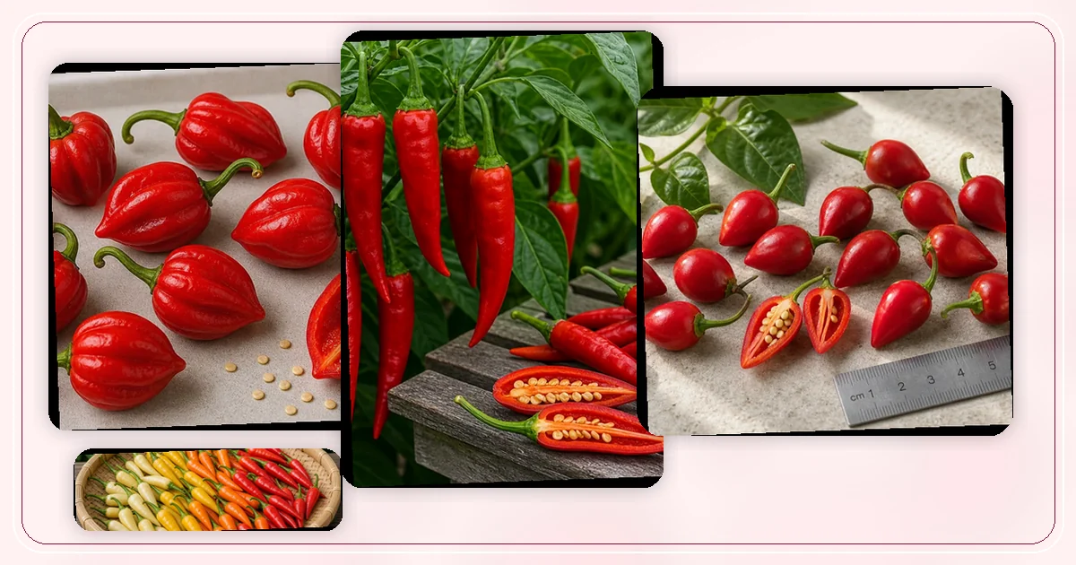 Capsicum baccatum Varieties hub with route-specific pepper varieties arranged for browsing