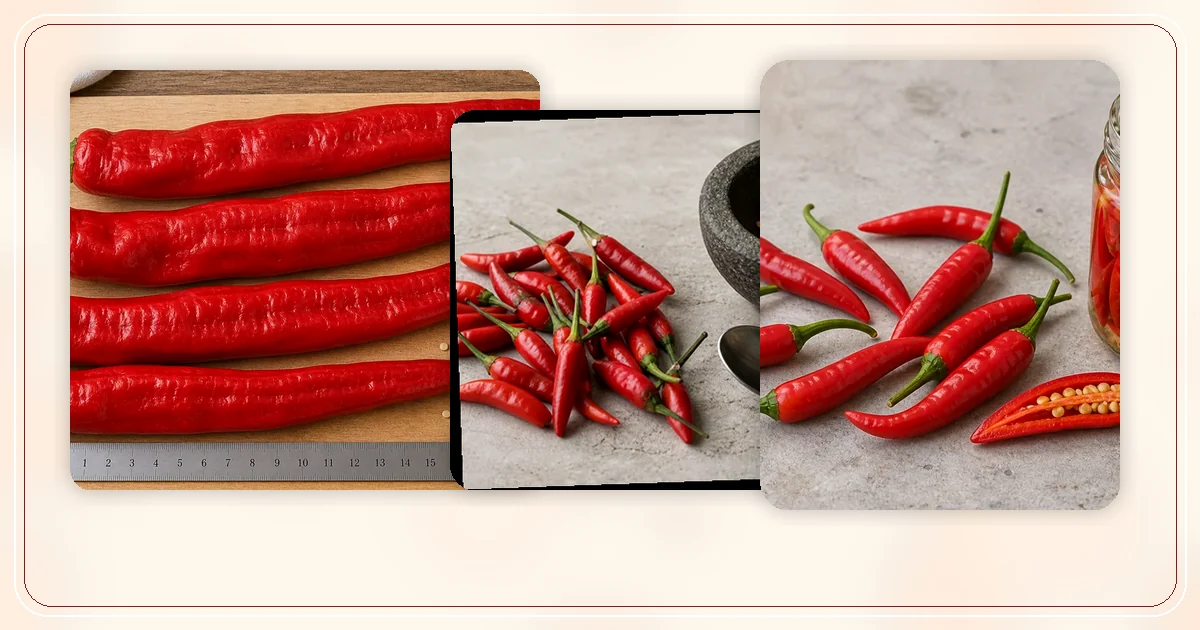 Capsicum frutescens Varieties hub with route-specific pepper varieties arranged for browsing