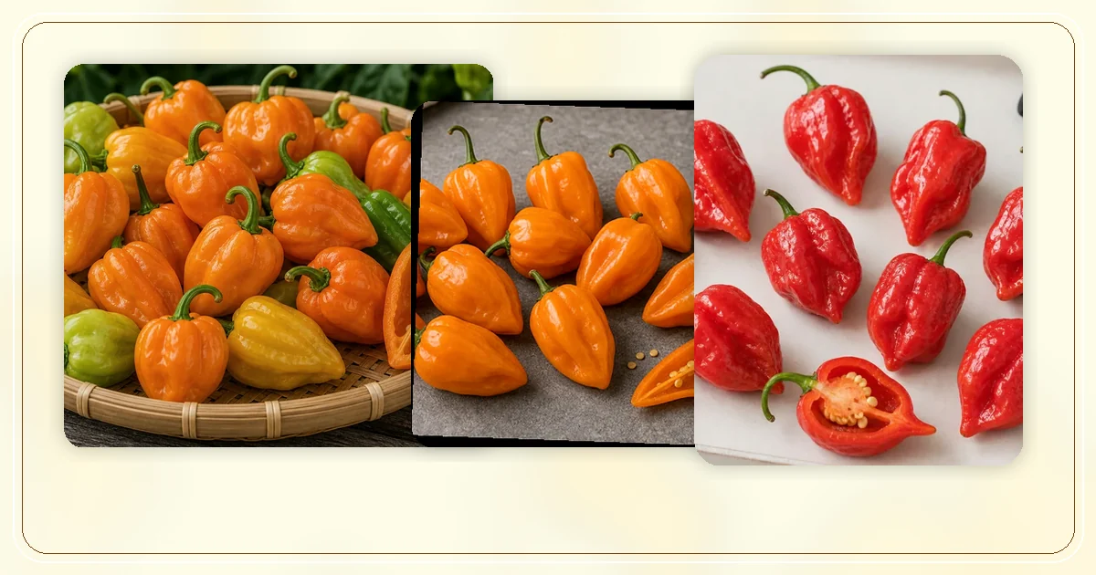Best Peppers for Hot Sauce hub with route-specific pepper varieties arranged for browsing