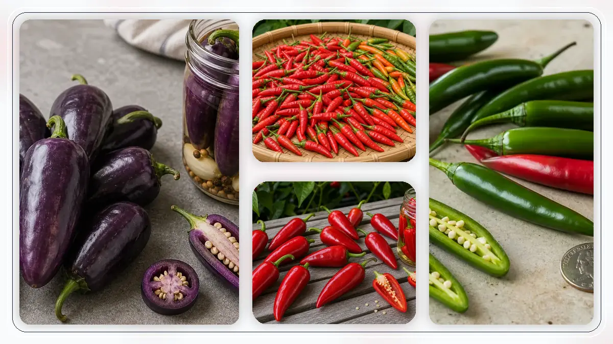 Best Peppers for Salsa in-post pepper reference image with varied cultivars and kitchen context