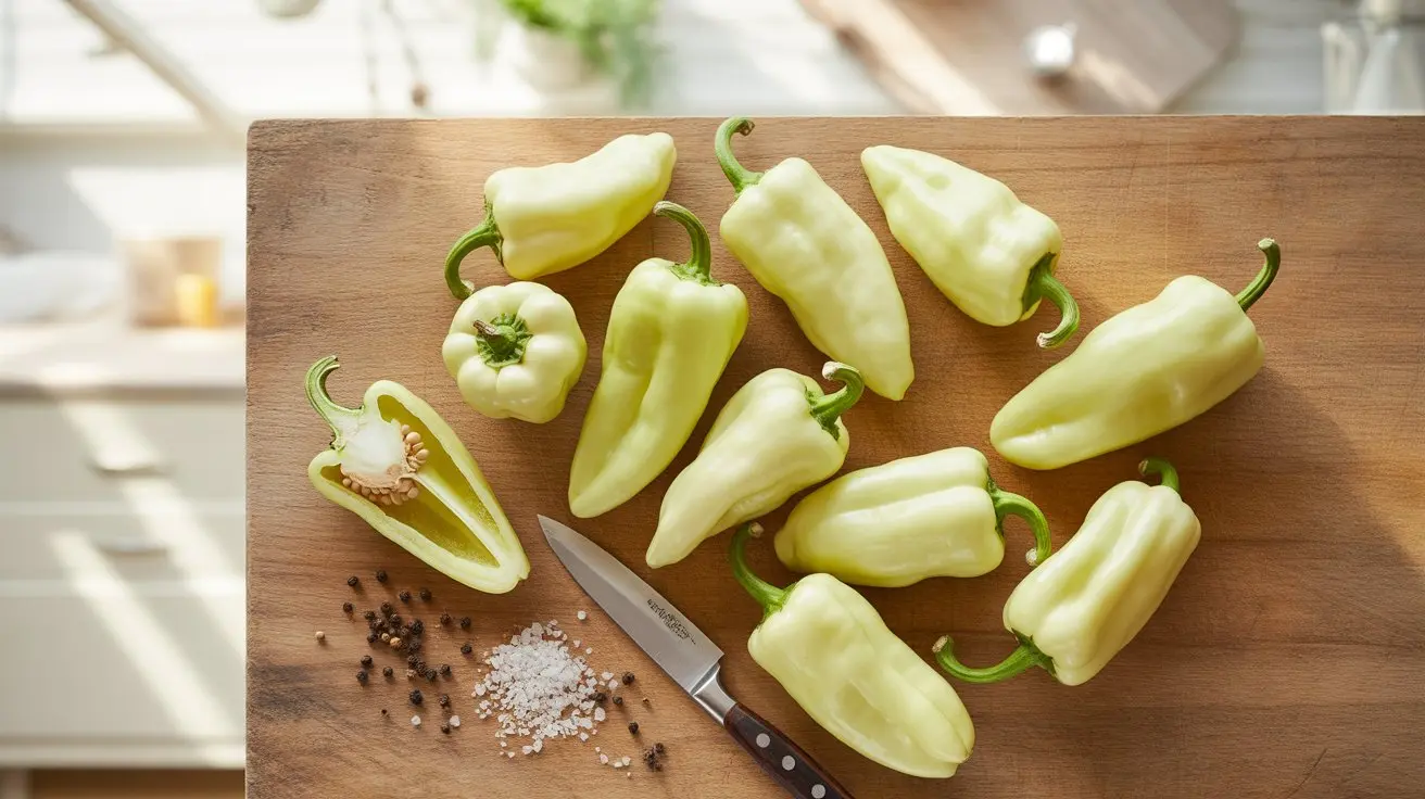 7 Pot White pepper - appearance, color and shape