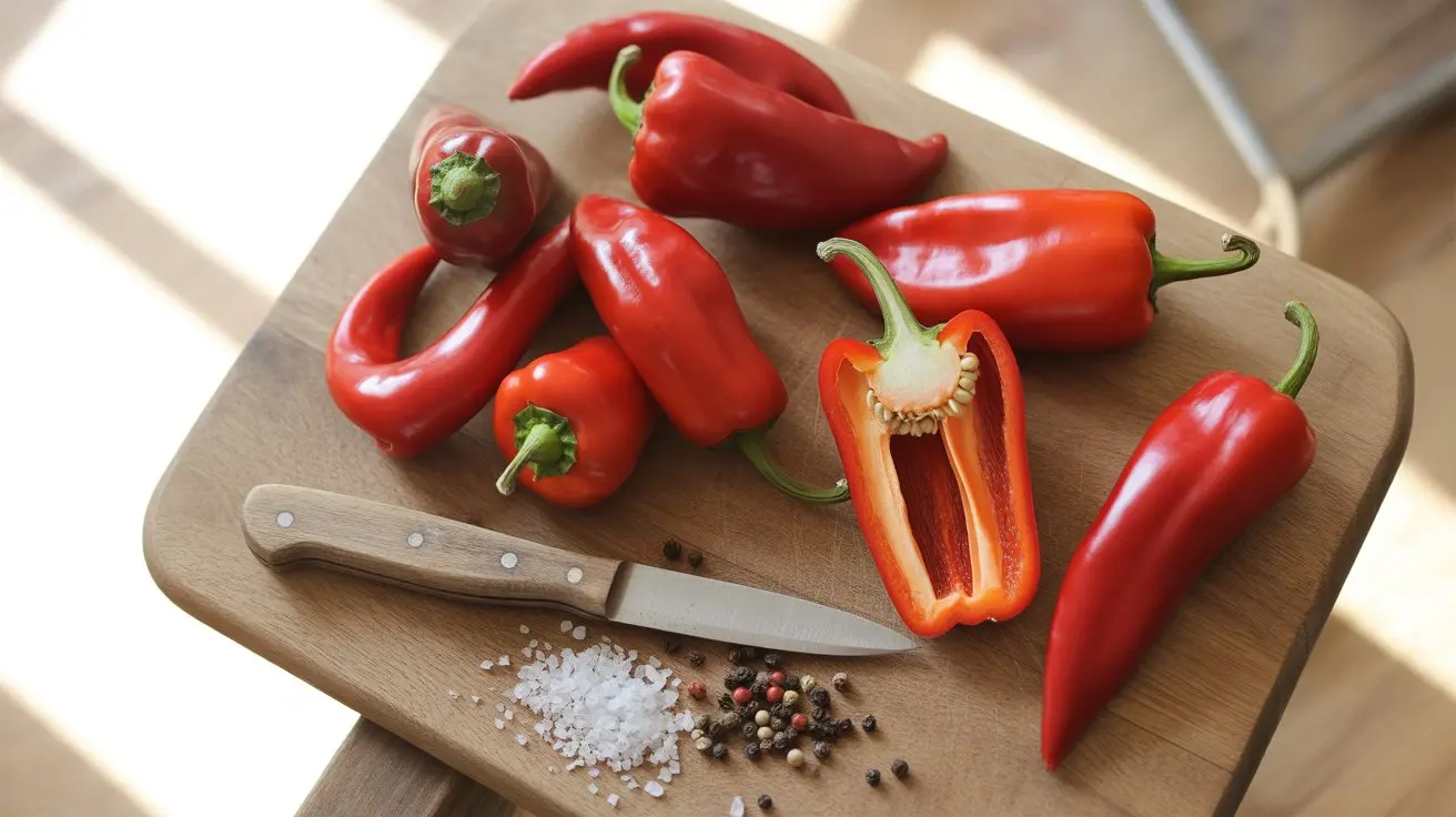 Alma Paprika pepper - appearance, color and shape