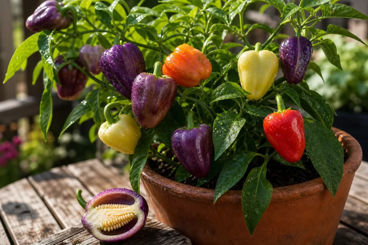 Additional Bolivian Rainbow Pepper preparation view