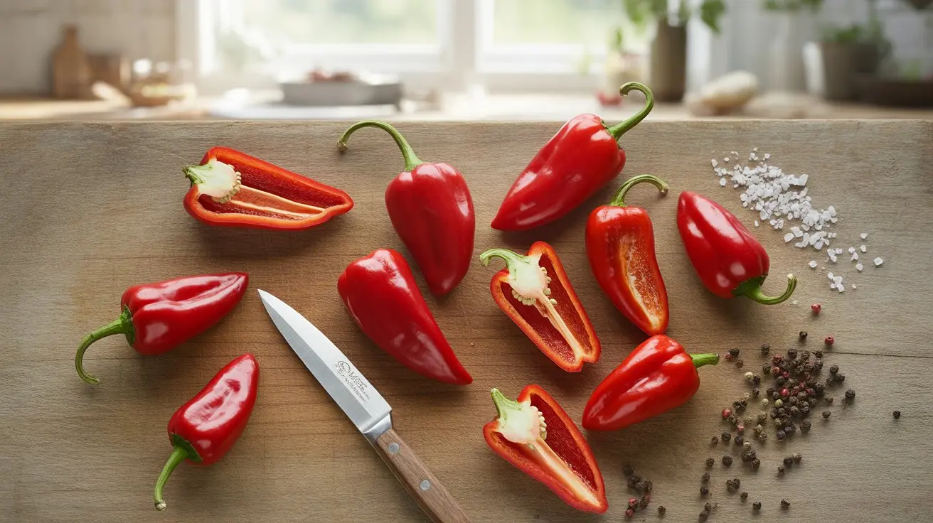 Cherry Bomb Pepper pepper - appearance, color and shape