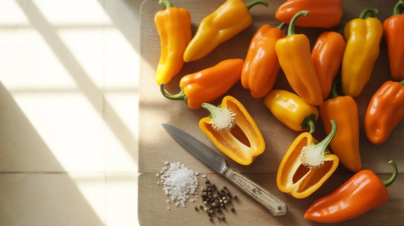 Datil Pepper pepper - appearance, color and shape