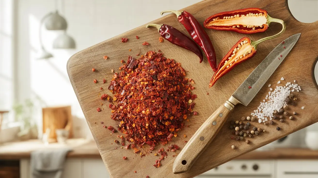 Gochugaru Flakes pepper - appearance, color and shape