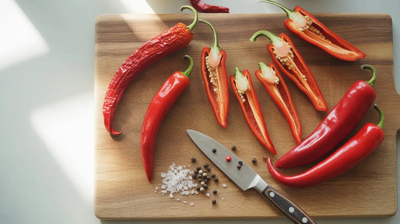 Gochugaru pepper - appearance, color and shape