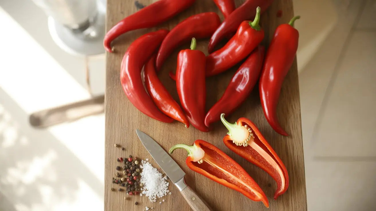 Jimmy Nardello pepper - appearance, color and shape