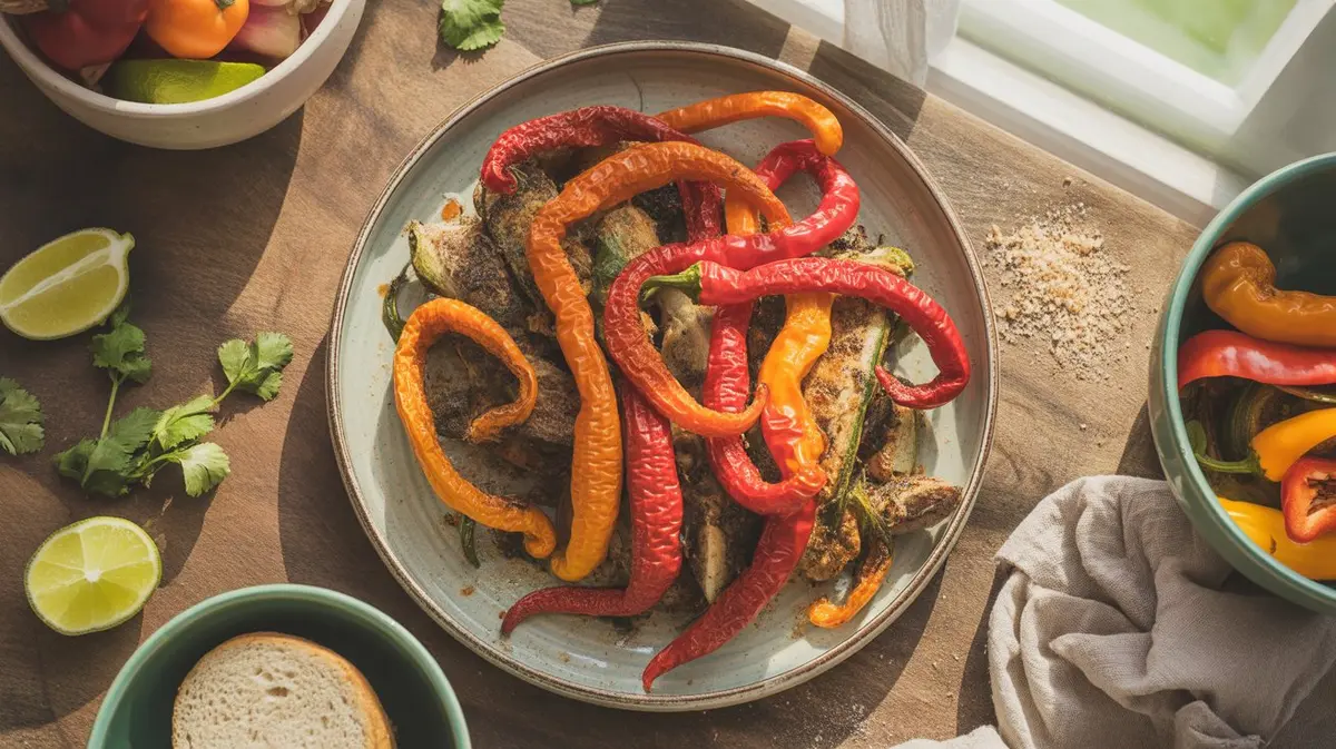 Fresh Medusa Pepper peppers showing color, shape and texture