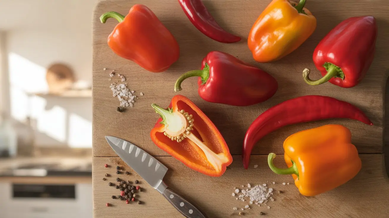 Paprika Pepper pepper - appearance, color and shape