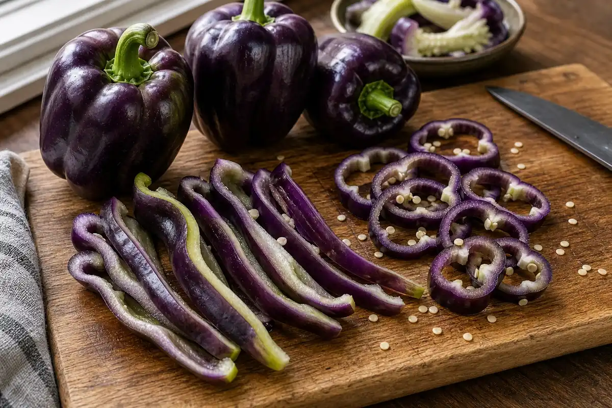 Additional Pretty in Purple Pepper preparation view