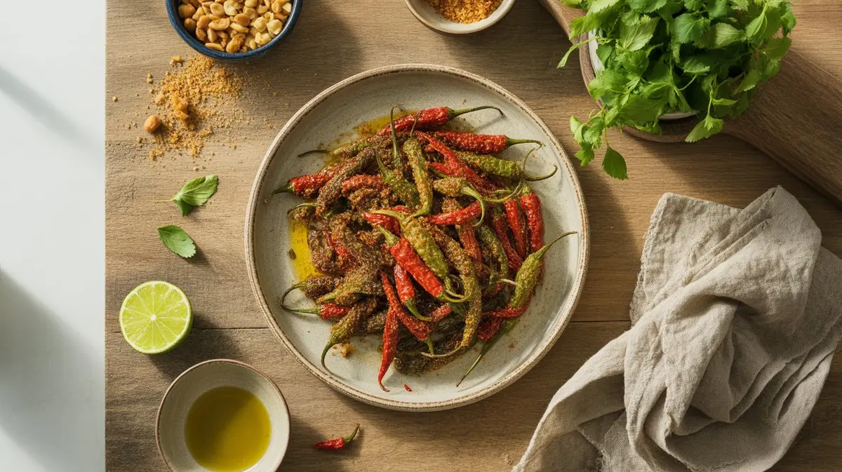 Fresh  peppers showing color, shape and texture