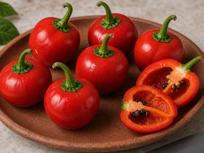 Mini Rocoto Red Pepper Fatalii: Citrusy African Heat Up to 400K SHU