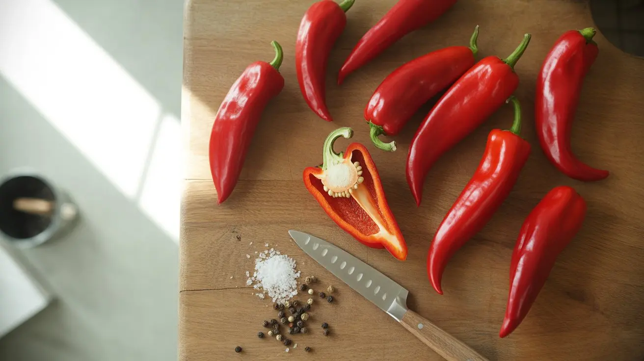 Sandia Pepper pepper - appearance, color and shape