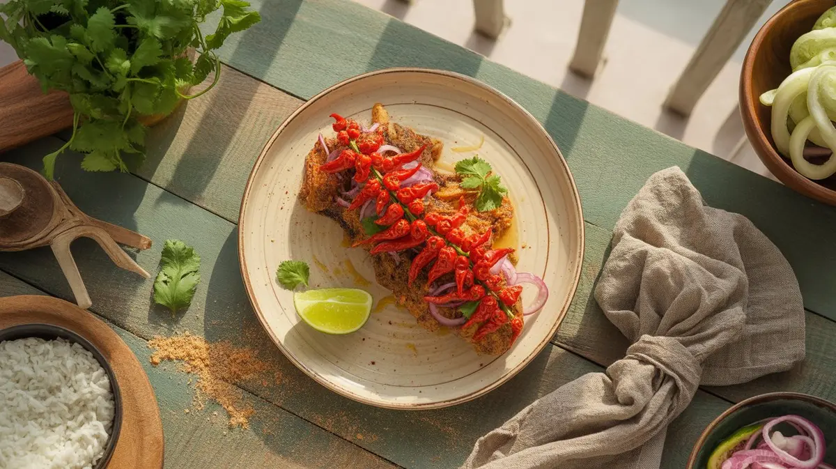 Fresh Siling Labuyo peppers showing color, shape and texture
