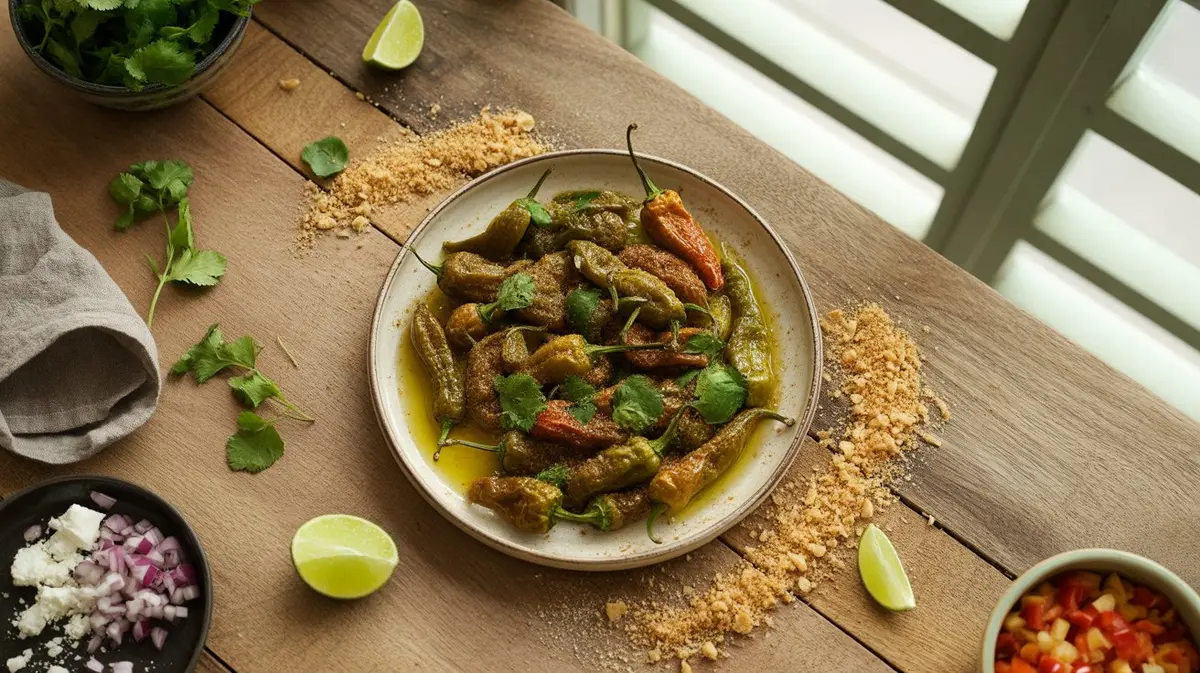 Fresh Sport Pepper peppers showing color, shape and texture