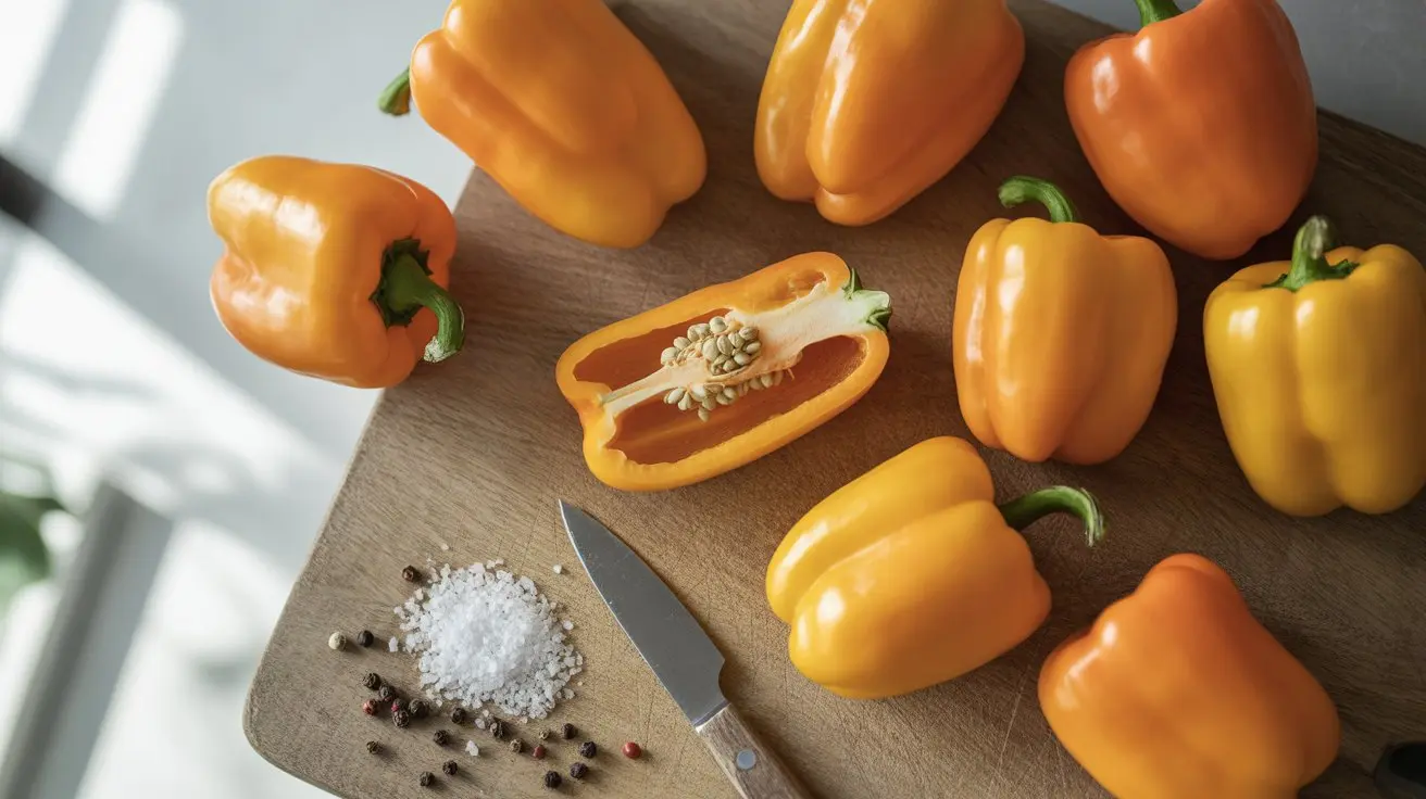 Sugar Rush Peach pepper - appearance, color and shape