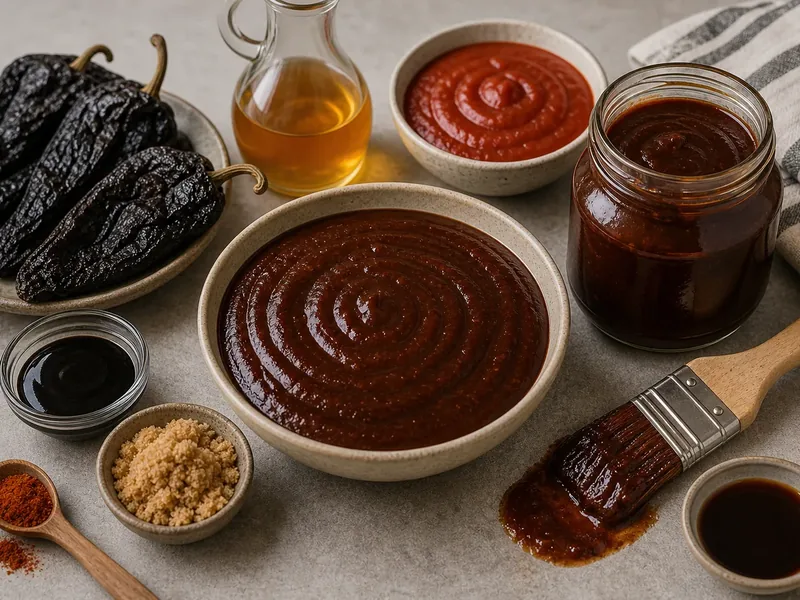 Ancho Bbq Sauce finished texture and serving consistency