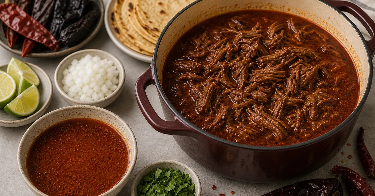 Birria Recipe (Mexican Chile-Braised Beef) recipe - finished dish ready to serve