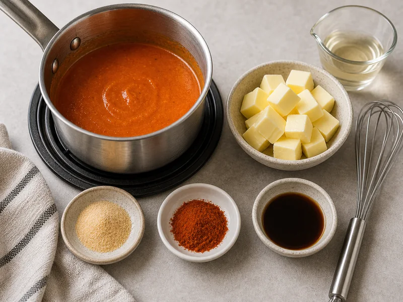 Buffalo Sauce Recipe (Classic Wing Sauce) preparation and ingredients