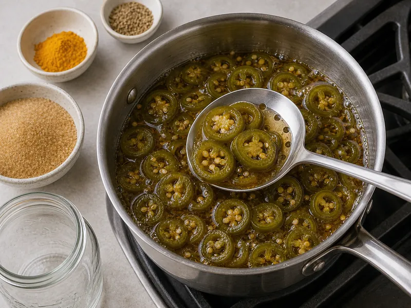 Candied Jalapenos Recipe (Cowboy Candy) preparation and ingredients