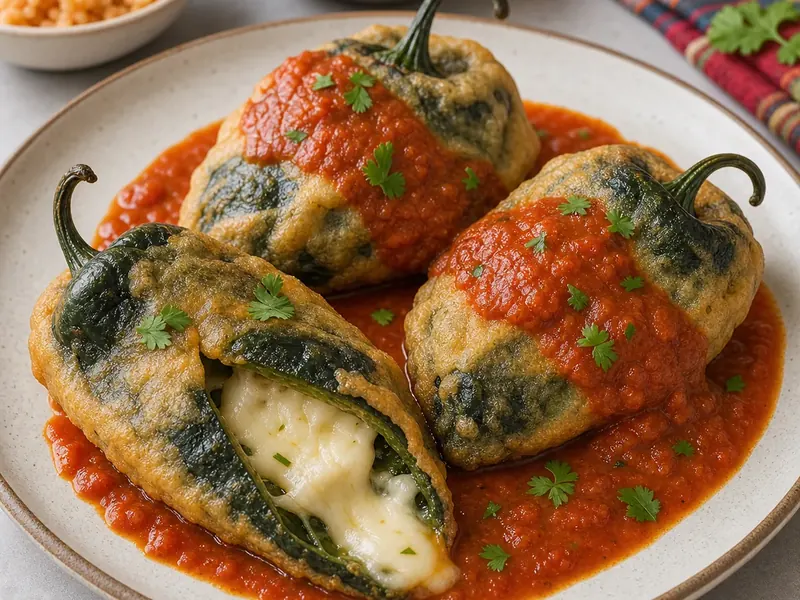 Chile Rellenos: Stuffed Poblano Recipe finished texture and serving consistency