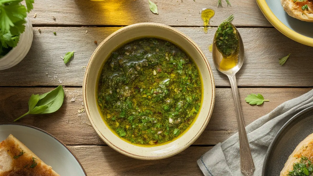 Chimichurri Sauce recipe - finished dish ready to serve