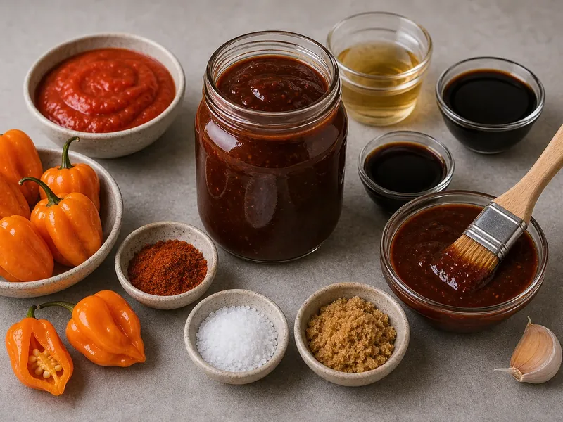 Habanero Bbq Sauce finished texture and serving consistency