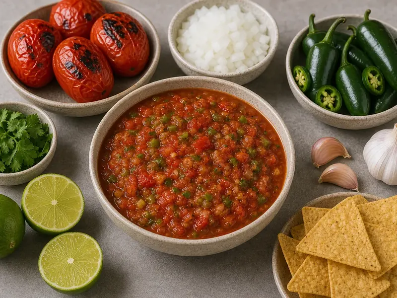 Jalapeno Salsa finished texture and serving consistency