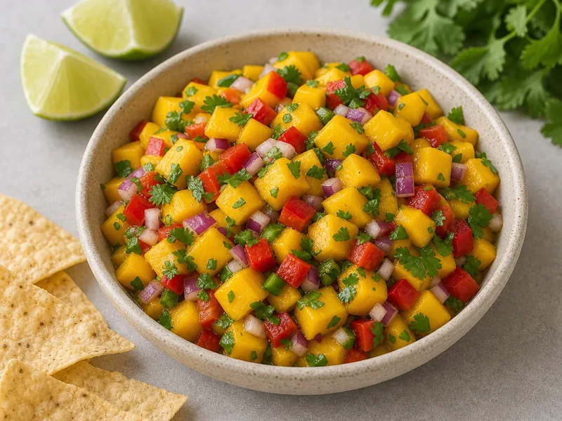 Mango Salsa Recipe (Sweet Heat Balance) finished texture and serving consistency