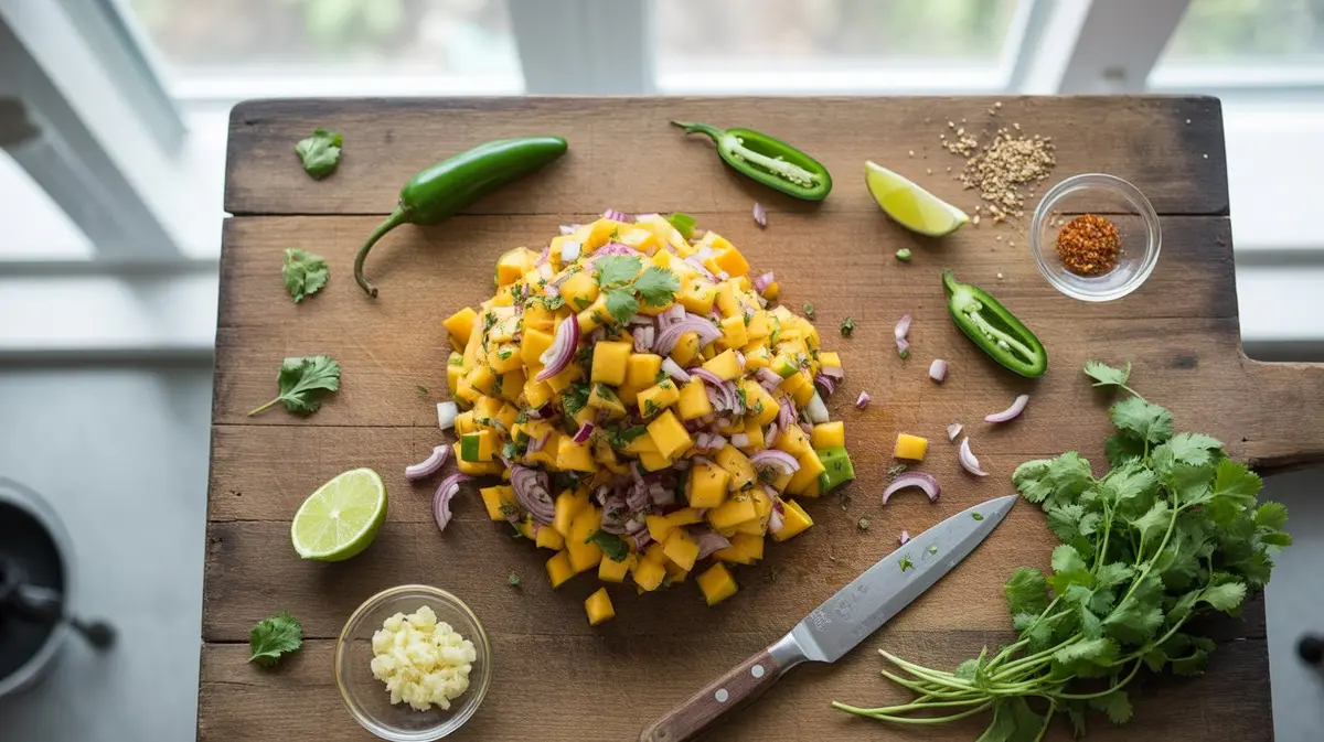 Mango Salsa - preparation and ingredients