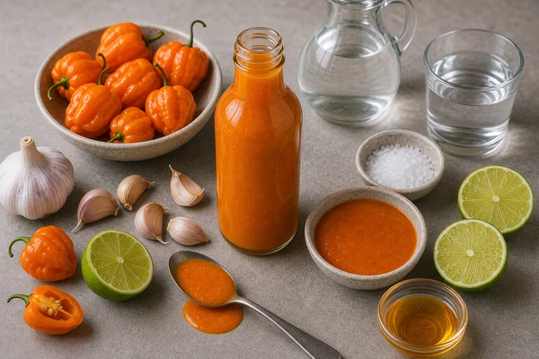 Simple Habanero Hot Sauce