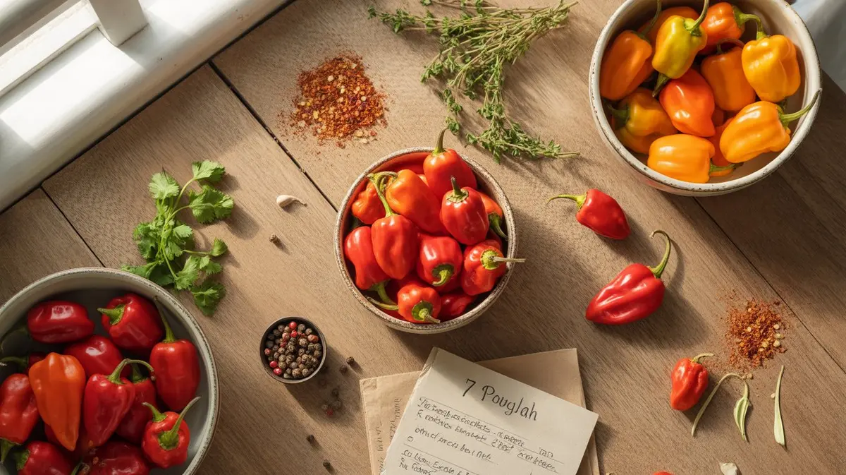 Comparison of 7 Pot Douglah with similar peppers for substitution