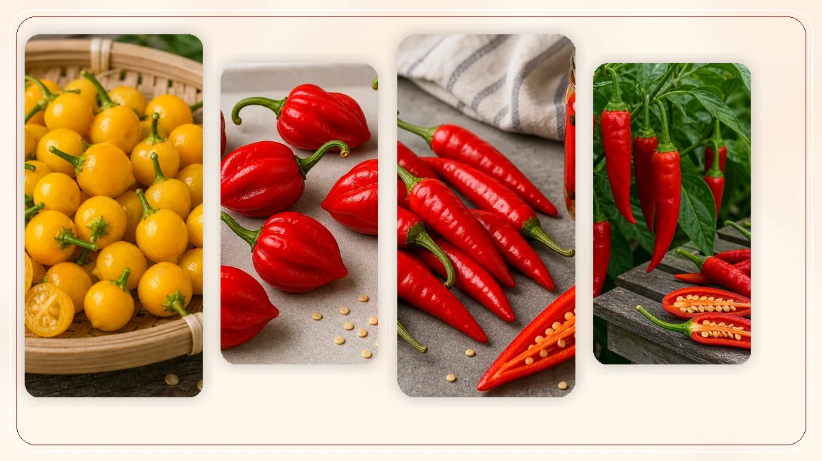 Aji Amarillo in-post substitute comparison with similar pepper options
