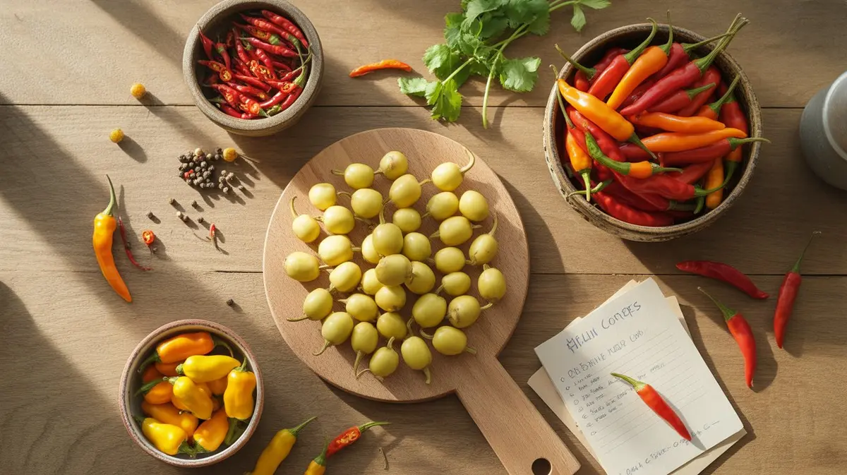 Comparison of Aji Charapita with similar peppers for substitution