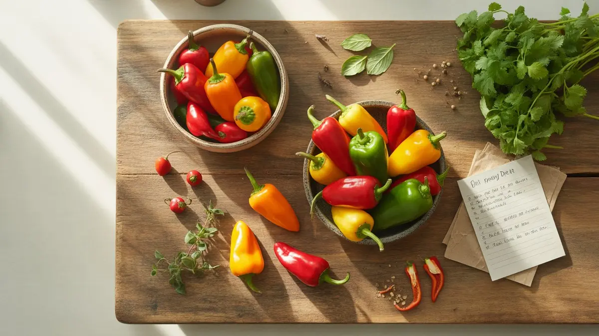 Comparison of Aji Dulce with similar peppers for substitution