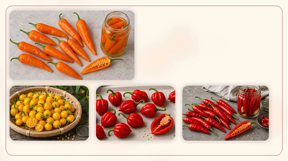 Aji Dulce in-post substitute comparison with similar pepper options