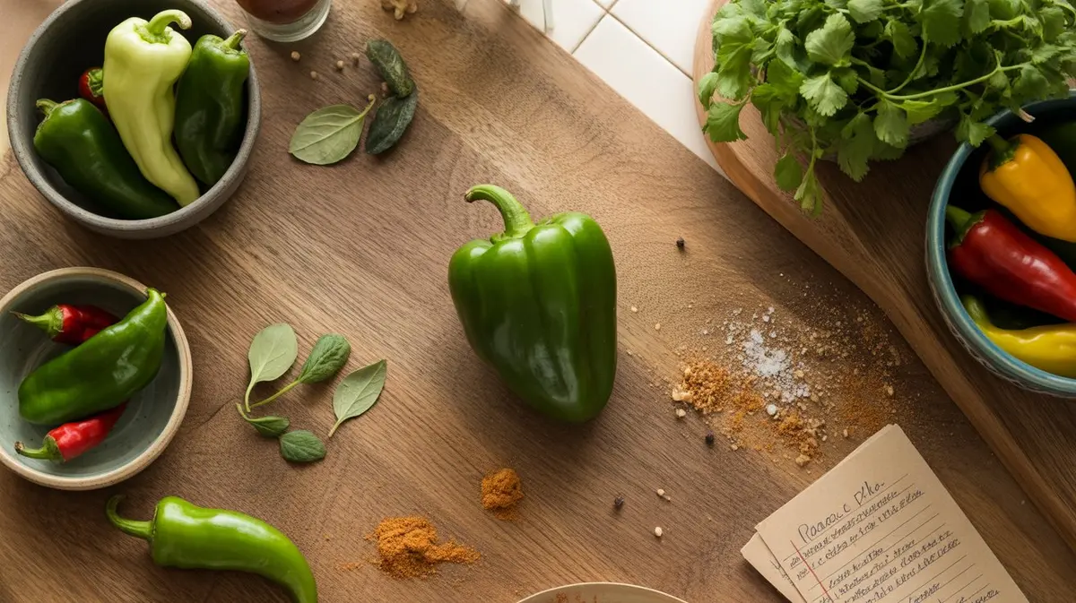 Comparison of Anaheim Pepper with similar peppers for substitution