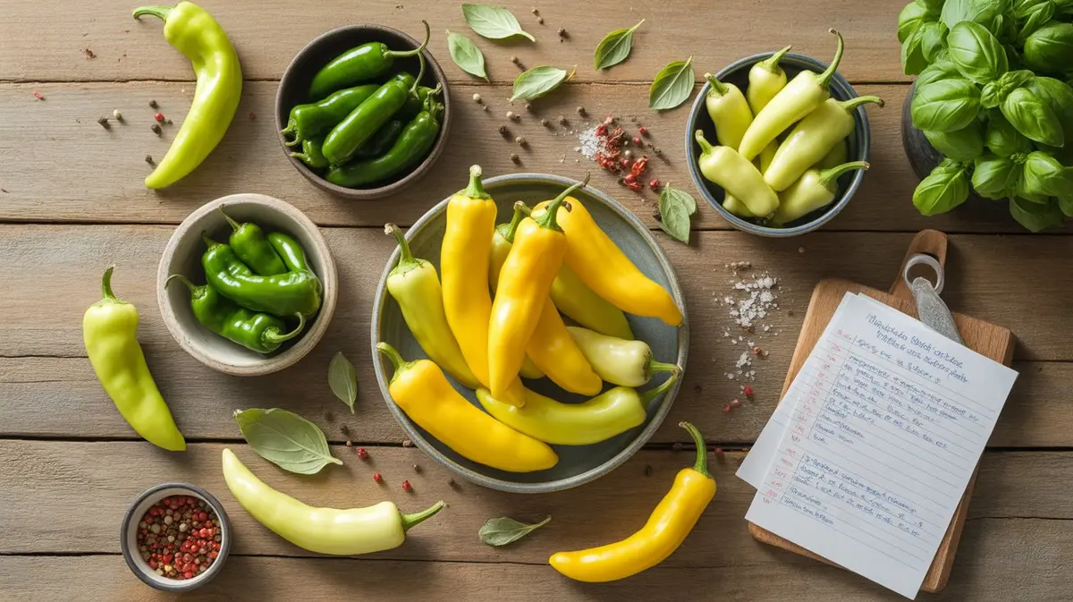 Comparison of Banana Pepper with similar peppers for substitution