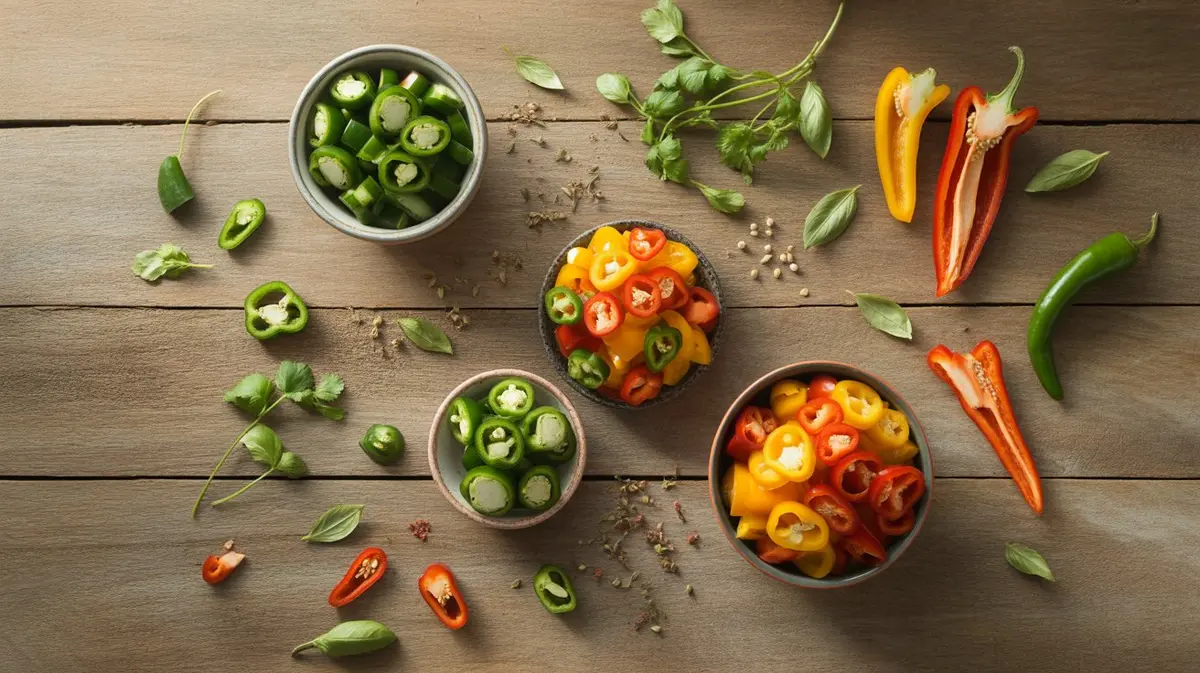 Comparison of Bell Pepper with similar peppers for substitution