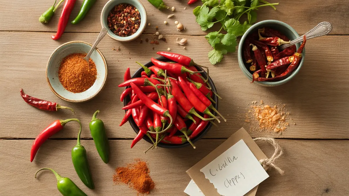 Comparison of Bird's Eye Chili with similar peppers for substitution