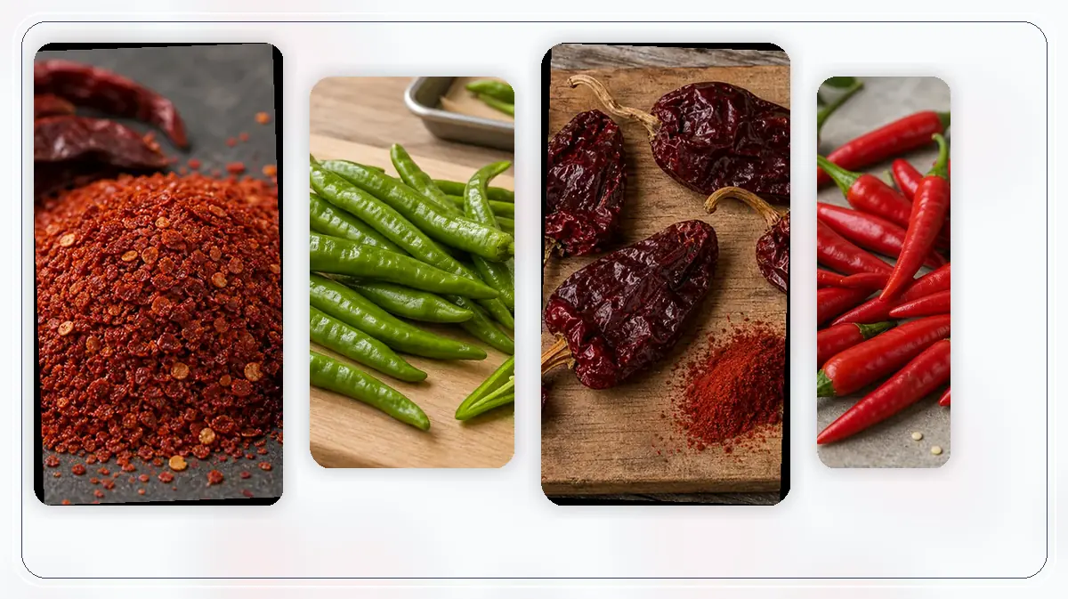 Gochugaru in-post substitute comparison with similar pepper options