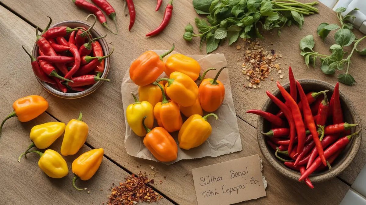 Comparison of Habanero with similar peppers for substitution