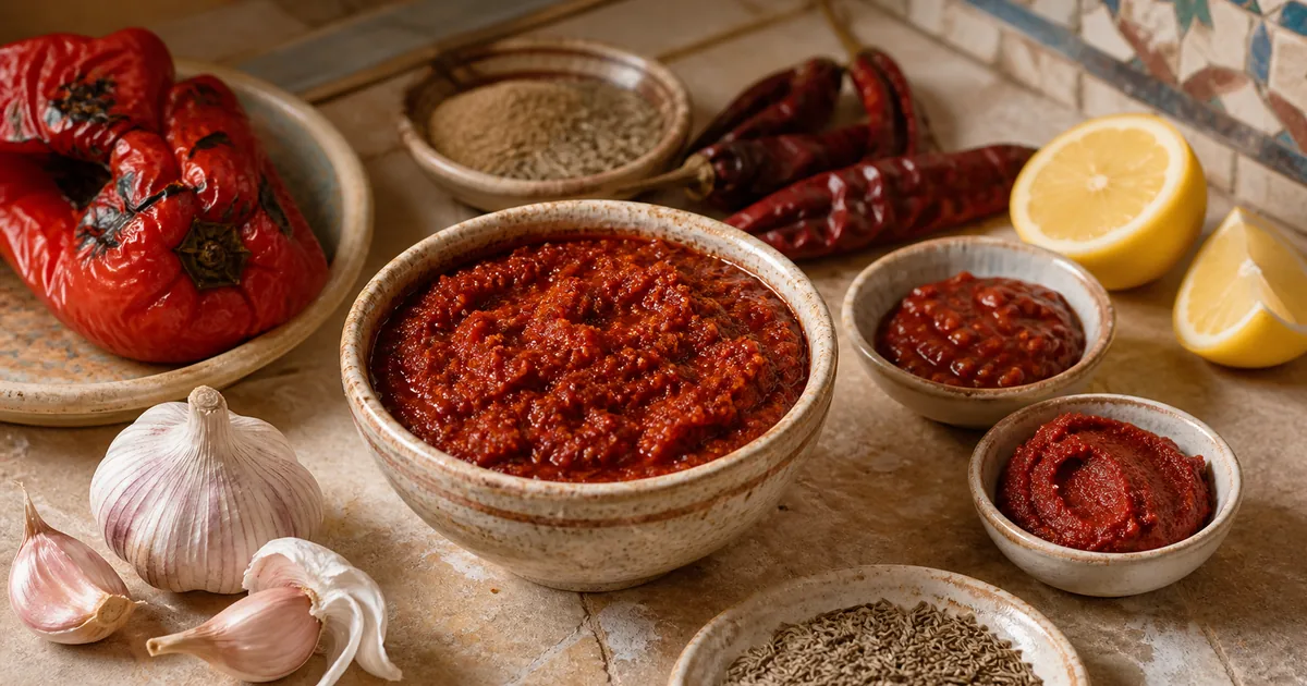 Harissa alternatives with warm spices and roasted pepper