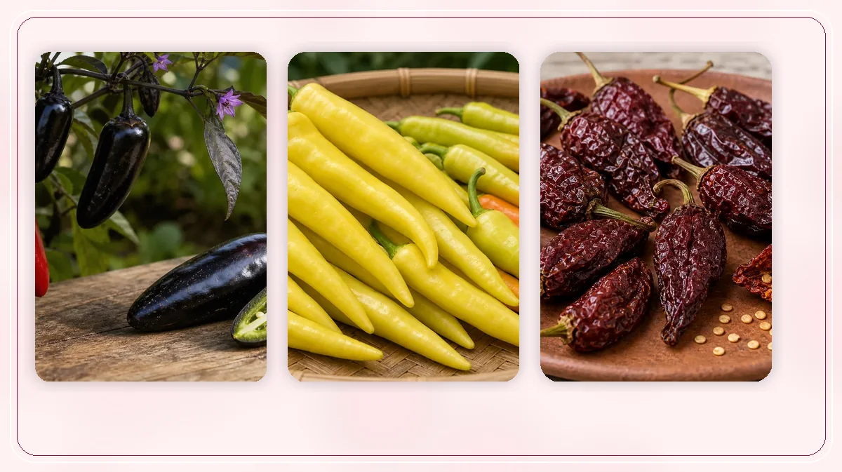 Hungarian Wax in-post substitute comparison with similar pepper options