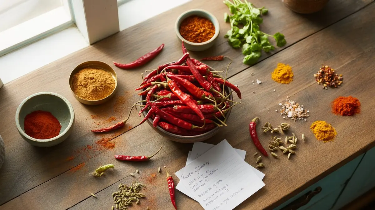 Comparison of Kashmiri Chili with similar peppers for substitution