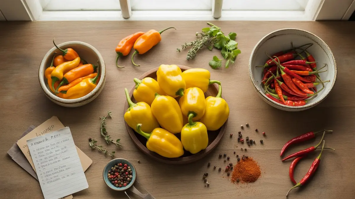 Comparison of Lemon Drop Pepper with similar peppers for substitution