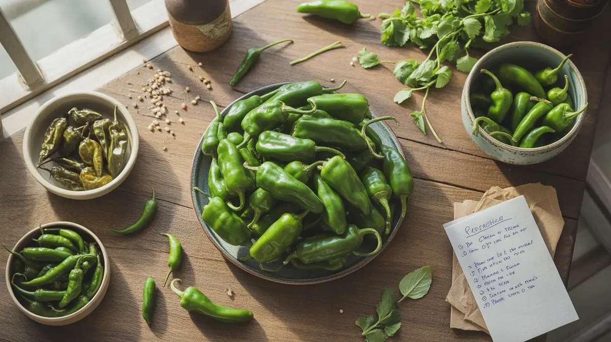 Comparison of Padrón Pepper with similar peppers for substitution